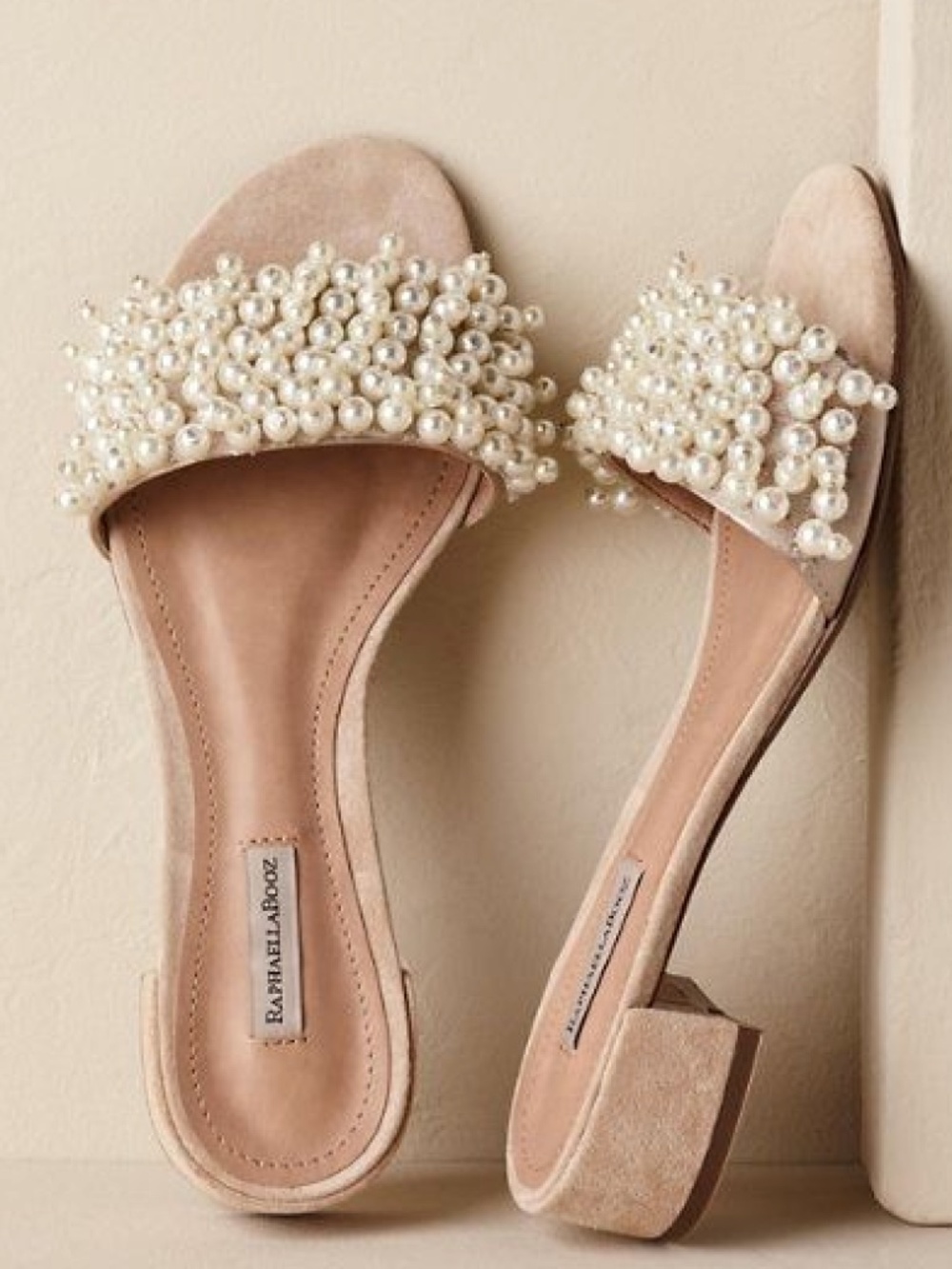 BHLDN Mira Pearl Slides – EU 39 (US 8.5) – Discontinued